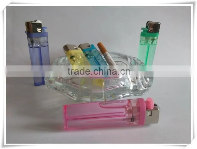 Cheapest classic plastic lighter transparent flint lighter FH-003 with butane gas
