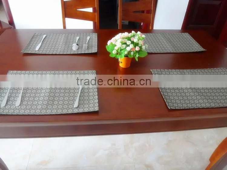 High quality dinner PVC Placemat Grid