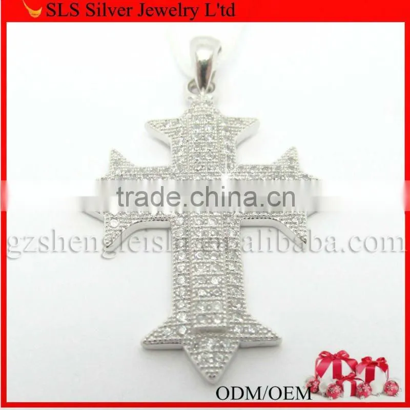 silver cross pendant