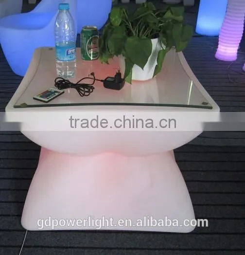PE Plastic Bar Table with LED light and remote T003