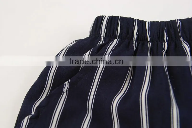 Wholesale Baby Girl Clothes 2016 New Summer Girl Printed Striped Pants Lovely Little Girl Pants