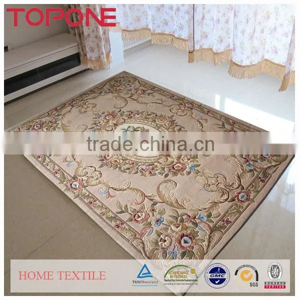 Fashion jacquard good modern pretty design wool flower design carpet