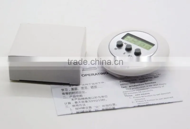 5 Color In Stock Yellow/Orange/White/Blue/Purple Factory Price Electronic Round Count Down Timer