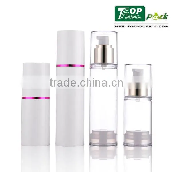 New&Hot AS Clear Round Bottle Dispenser Airless Container For Cosmetics