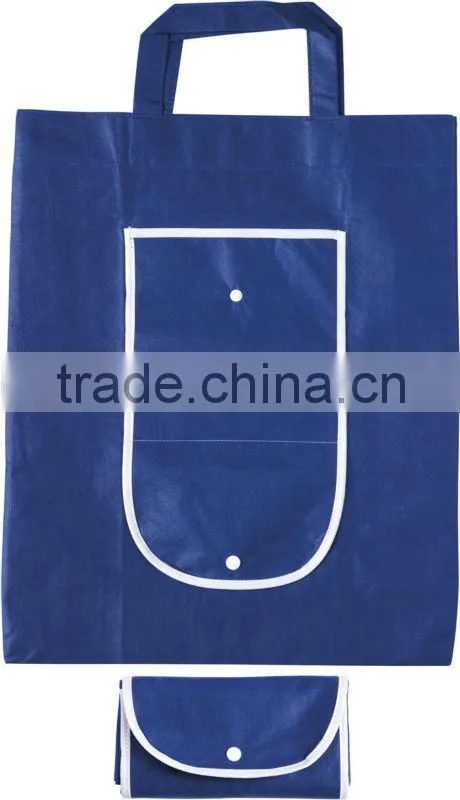 Factory directly Foldable shopping bag/tote bag in blue