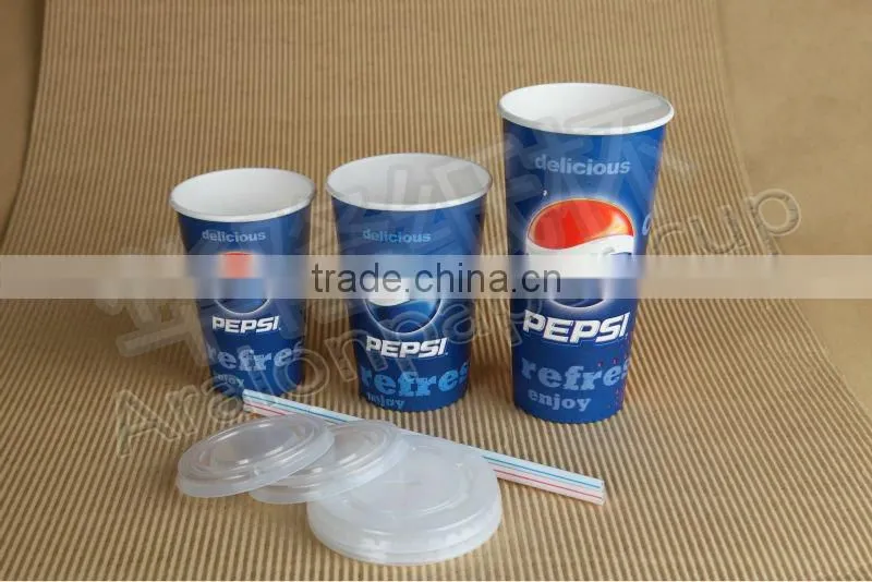 8oz12oz16oz Cocacola Pepsi disposable paper cup