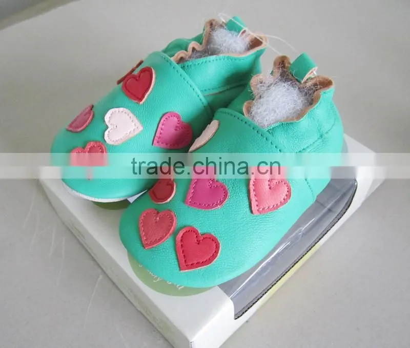 Fancy nice baby good quality gift leather shoes