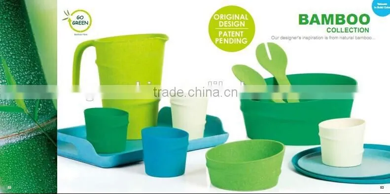 factory wholesale decaled square tray made of bamboo fibre eco friendly, bamboo tray for party holding food and drink