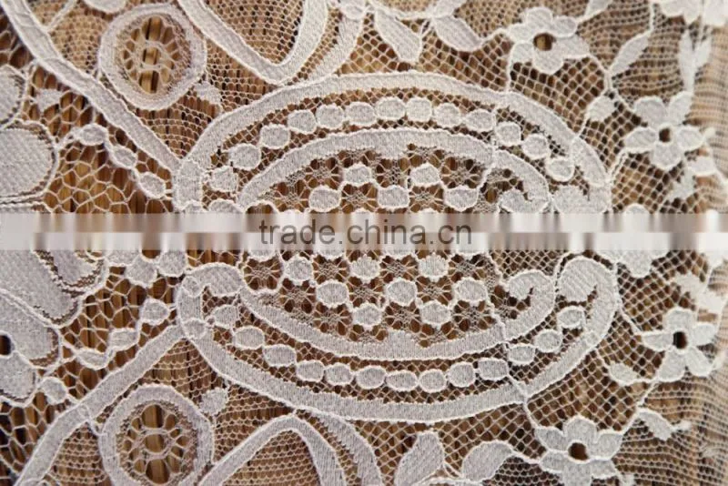 2016 new design Eyelash white Lace french fabric