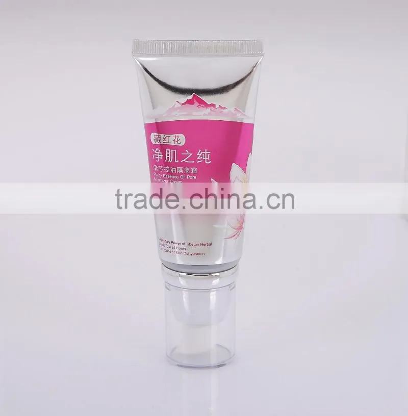 40mm cosmetic plastic package korean tube for skin shine beauty cream