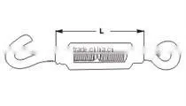 Professional Manufacturer Rigging Hardware Stainless Steel 304 M5 European Style Wire Rope Turnbuckle Din1480