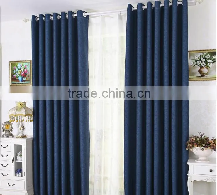 cheap curtain fabric 100% Linen blackout curtain fabric fabric for curtains