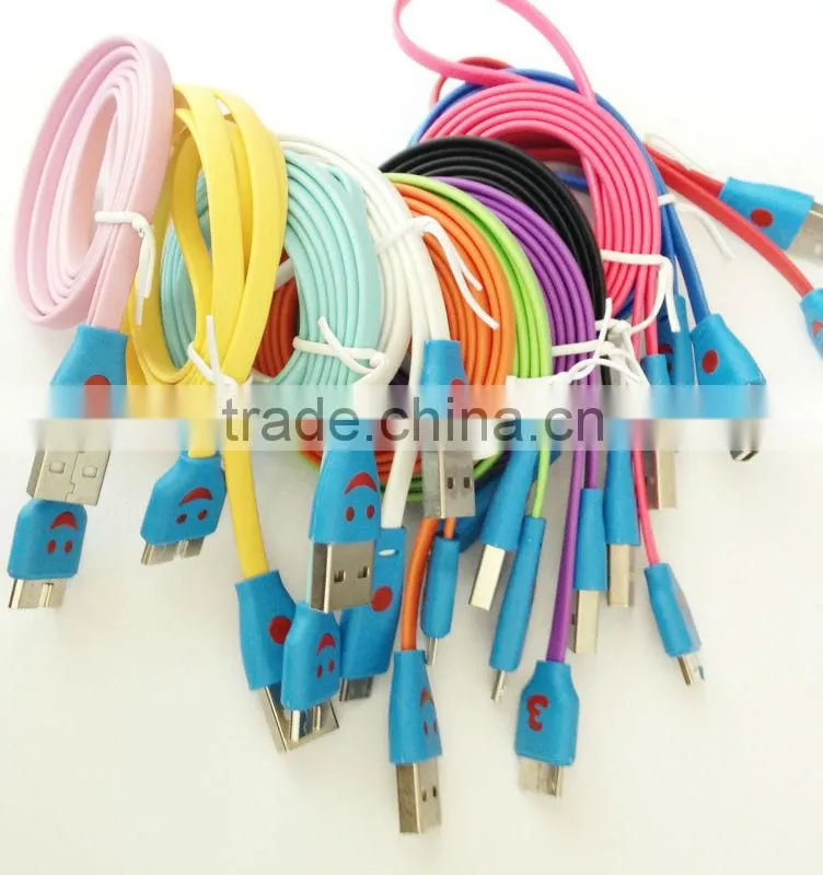 Led usb data cable for samsung mobile phone