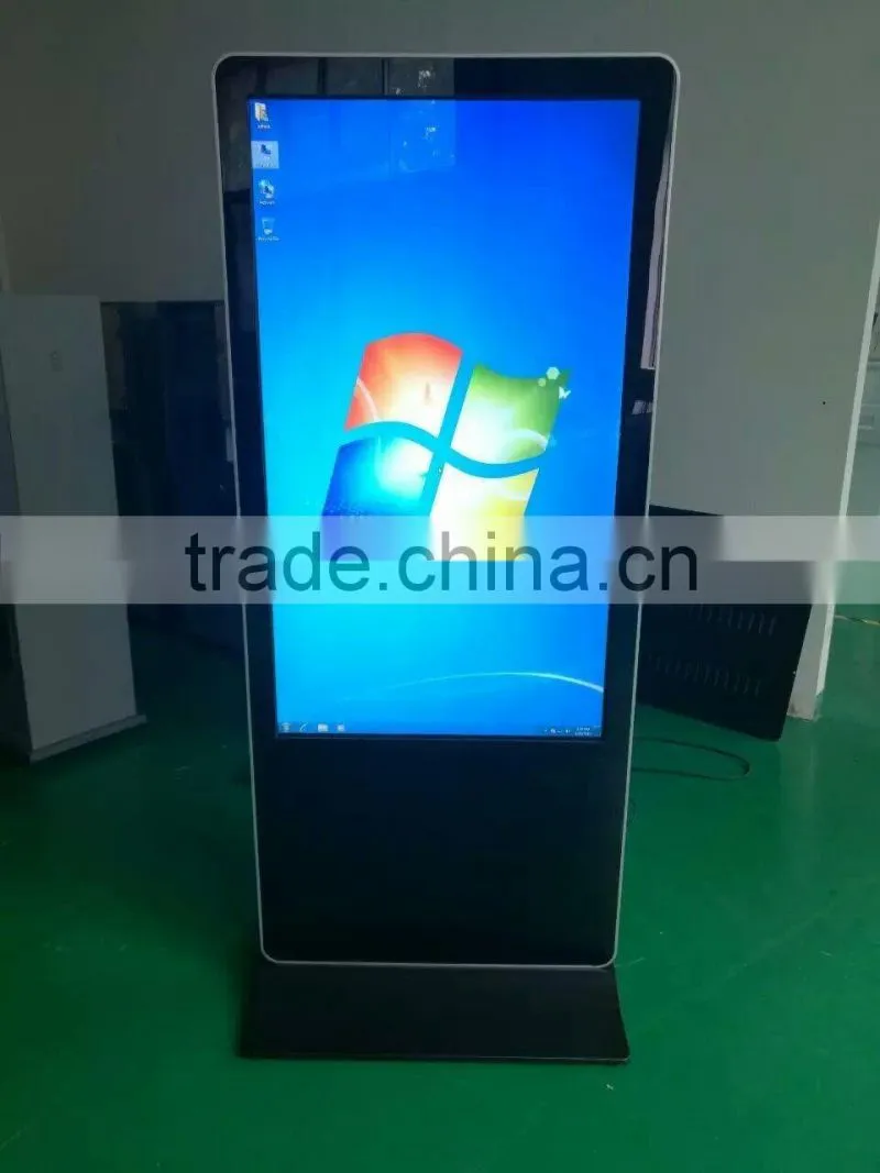 55 inch floor stand LCD display digital signage player
