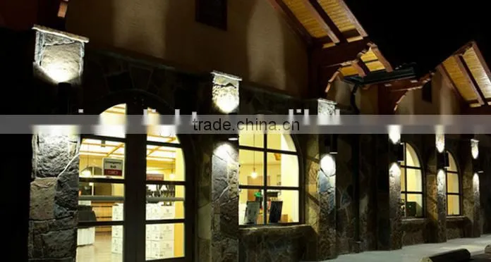 Exterior up down cob led wall sconce lights waterproof for outdoor Architectural