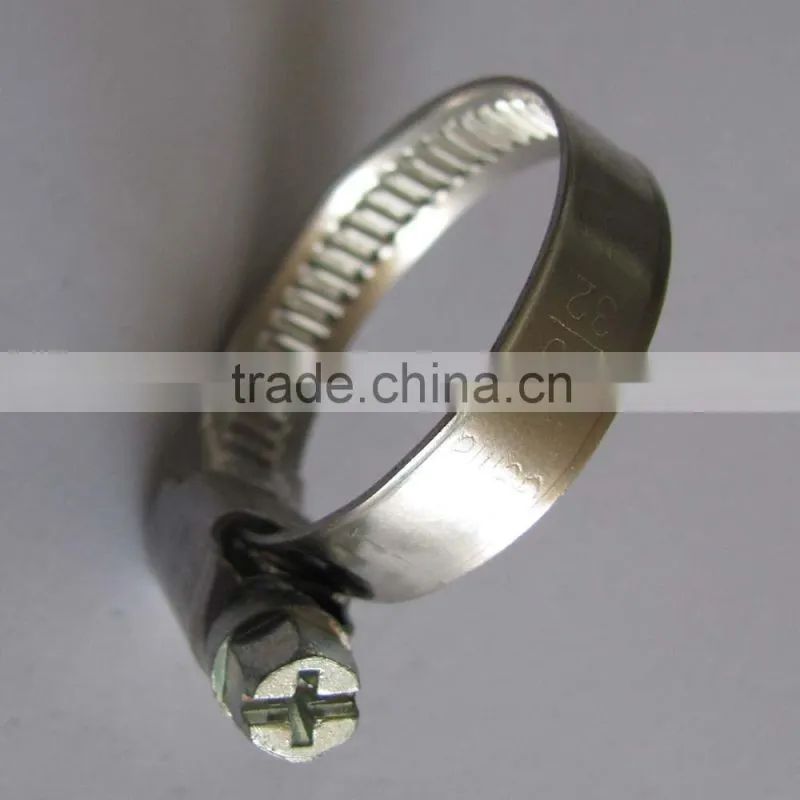 Germany welding hose clamp , Worm Drive , No Perforation (DIN)