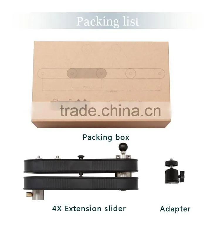China factory produce cnc machining mini aluminum video camera slider