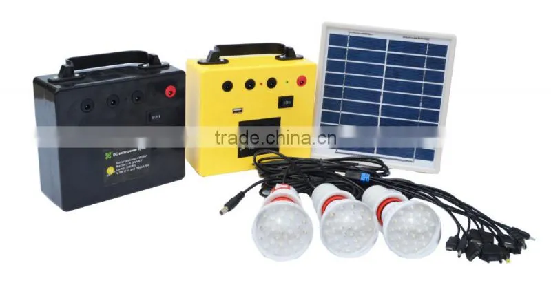 4W6V Mini solar lighting kit with flashlight