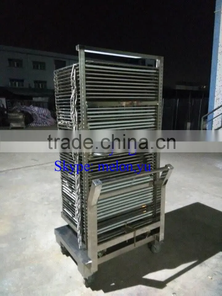 Multilayer Stainless Steel Solid Plate Drying Rack with Chassis Cart for Electronics