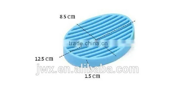 Super quality round silicone soap pad bathroom accessories