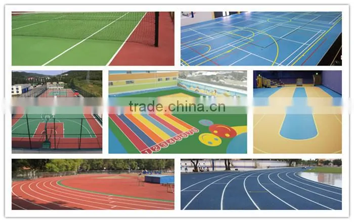 TWO COMPONENENT POLYURETHANE 6 LANES STADIUM RUNNING TRACK