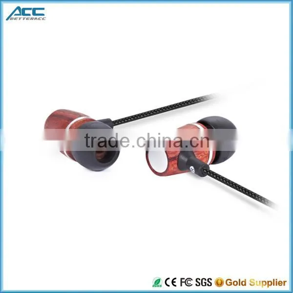 Super Bass Bamboo Wood Earphones