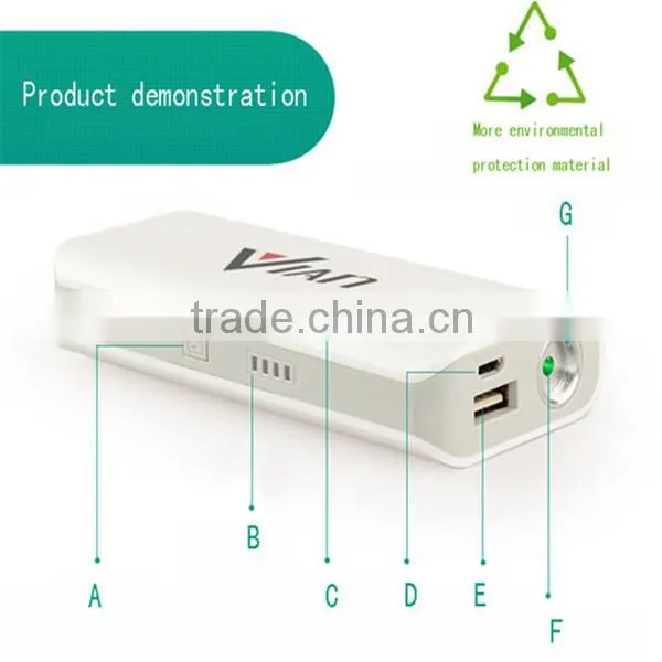 2015 New Trendy Sublimation Power Bank With Laser Pointing Function