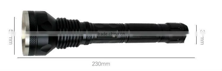 GOREAD Y80 High bright rechargeable flashlight 3*XML-T6 5 mode 30W stainless head search products