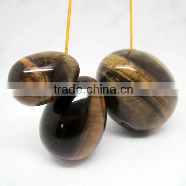 50*40/40*30/30*20 mm drilled Kegel Exercise tiger eye eggs