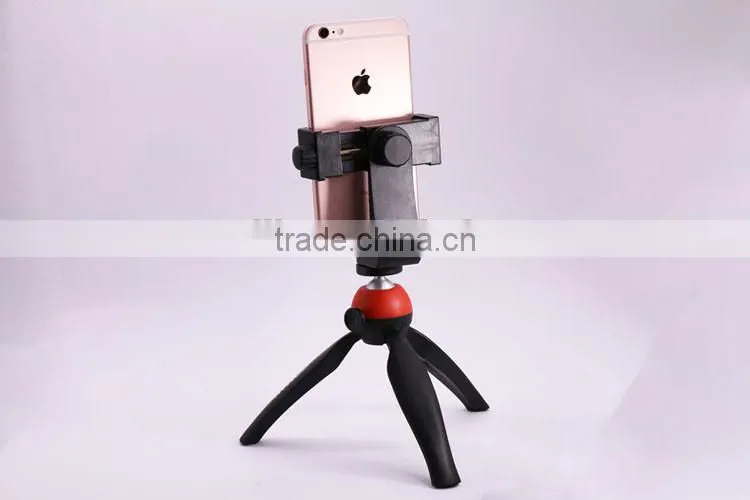 Strong 360 rotable camera Tripod Holder with rotation Phone Clip Mount for iPhone7/7plus/6/6s/6plus/5,SamsungS6 S9/Note 2 3 4 5