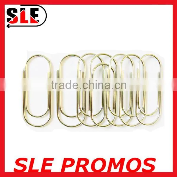 gold color metal wire flat paper clip