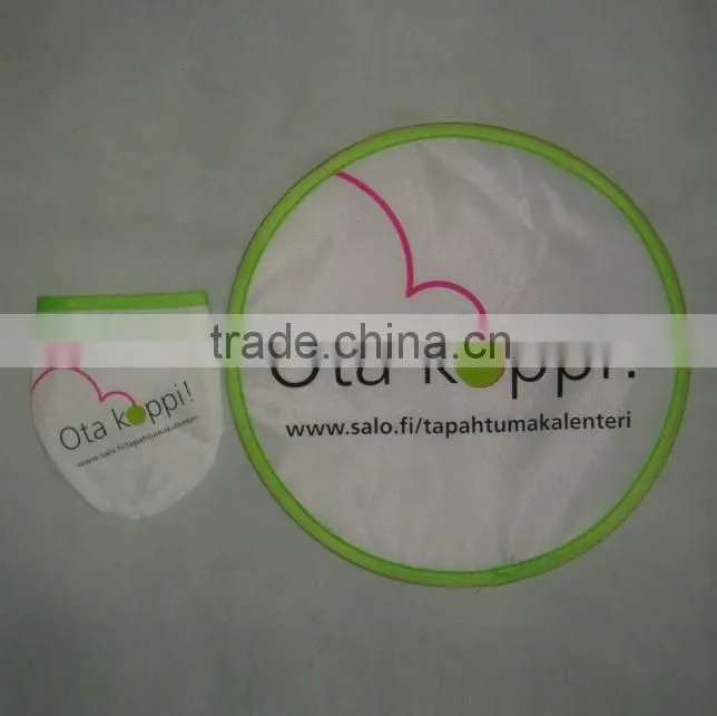 China cheap custom Nylon Polyester Folding Custom Foldable Frisbee