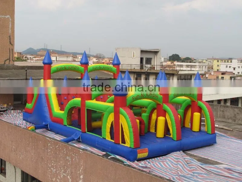 inflatable obstacle for kids and adults , western obstacle course