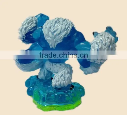 plastic bule monster figurine cartoon animal toy