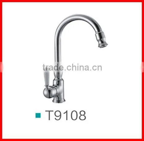 Sanitary ware manufacturer unique classic long neck curved mixers taps faucets T9108