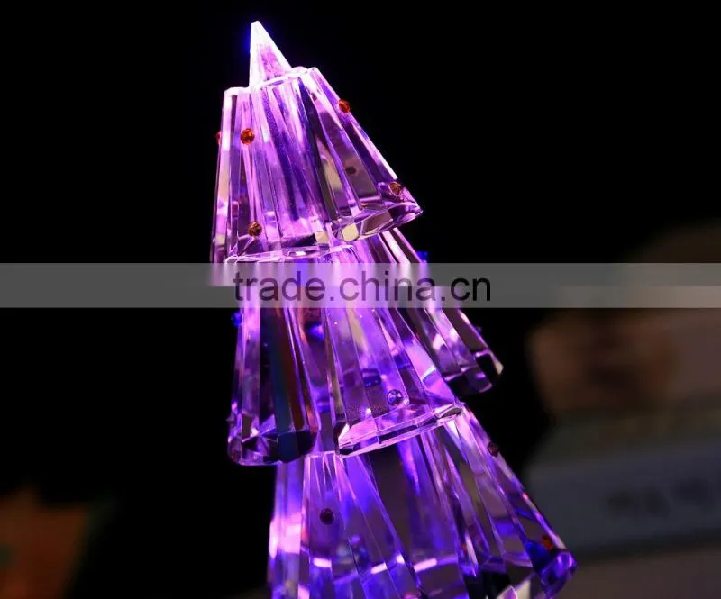hot sale beautiful colorful crystal Christmas tree