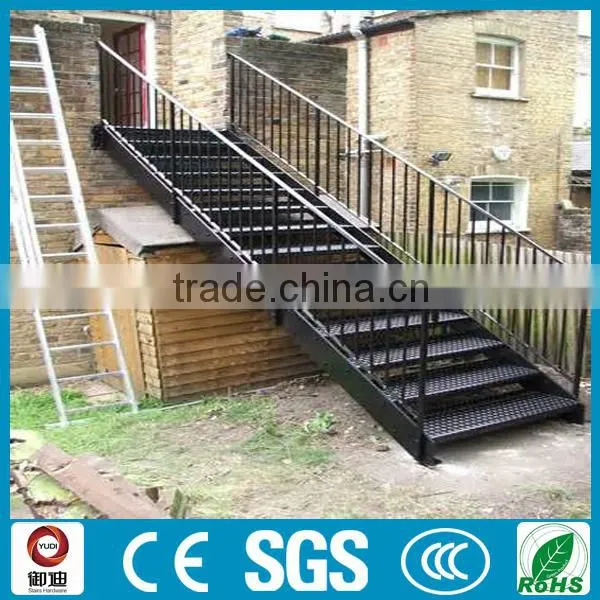 Foshan indoor door used wrought iron stair railing/balustrade/ handrail