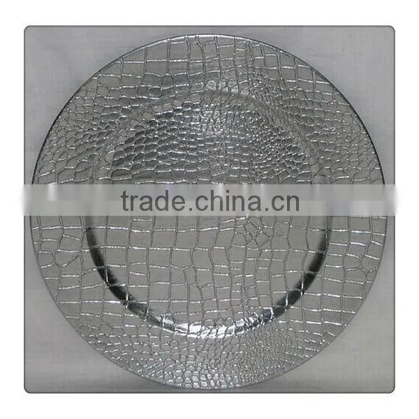 Decorative Plastic Crystal Charger Plates