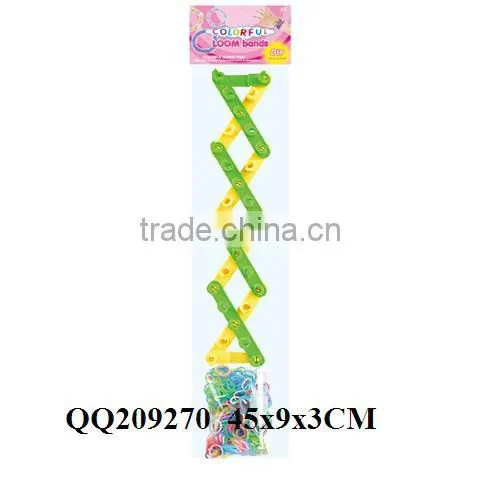 DIY rubber loom band play set with kits