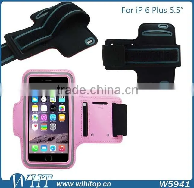 Sports Band for iPhone 6 Plus 5.5 Inch Armband Leather Case