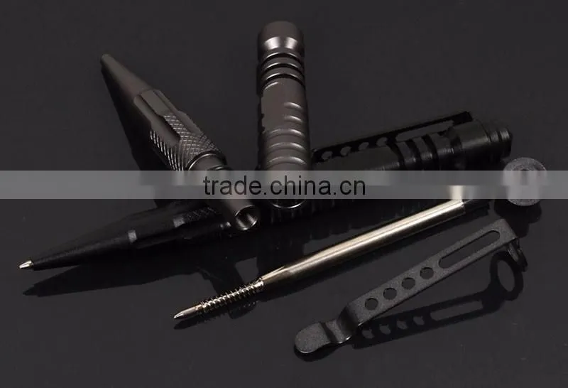 Newest Aviation Aluminum Alloy Writing Ballpoint Tactical Pen Self Defense With Emergency Hammer Easy Carry