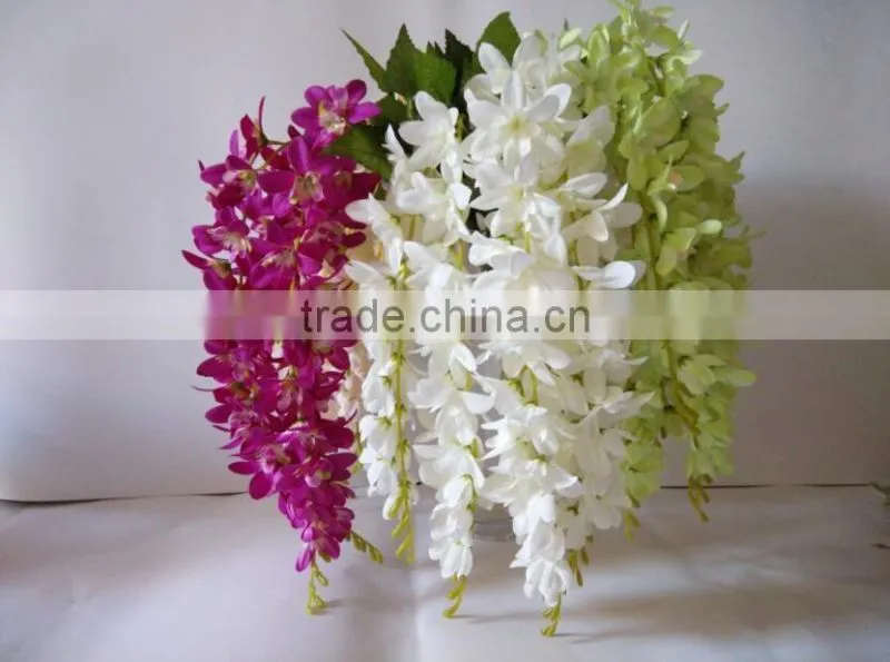 china factory artificial wisteria fabric flower