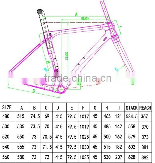 2016 AERO bicycle frame carbon parts road frame HF-FM098