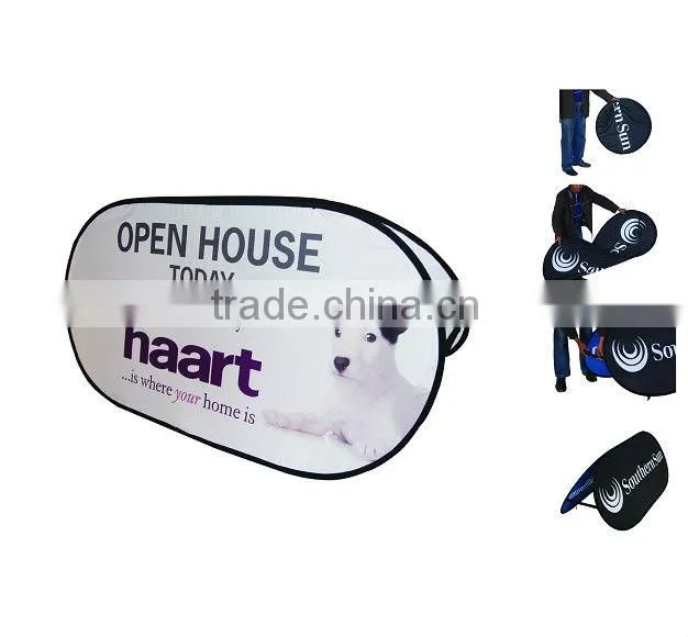 triangle pop up banner