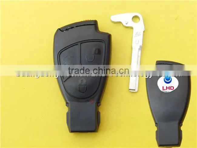 Folding Flip Remote Key Shell Case Fob 3 Button for Peugeot 307 with battery place