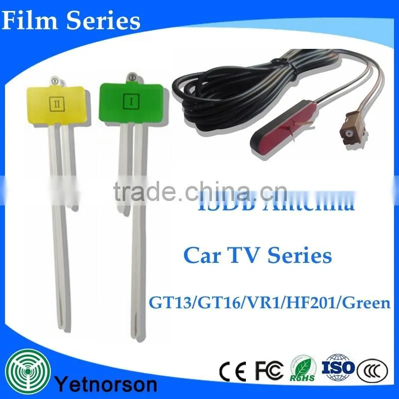 Best selling car tv antenna active vhf uhf tv antenna with GT13 connector