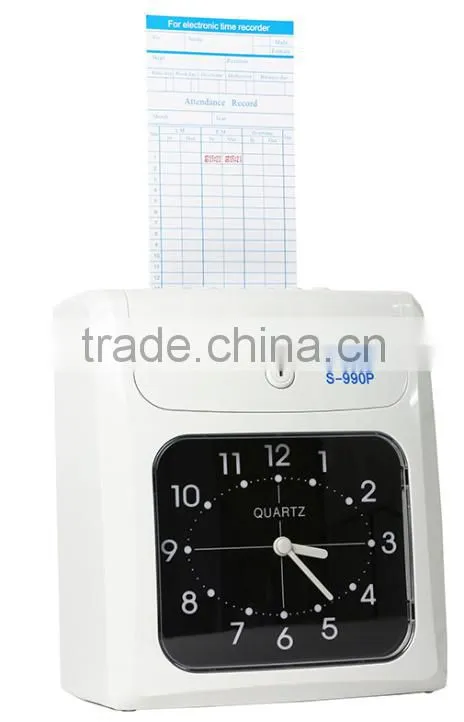 English data stamp punch time card/paying punch time card