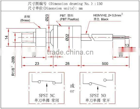 automobile air conditioning pressure switch