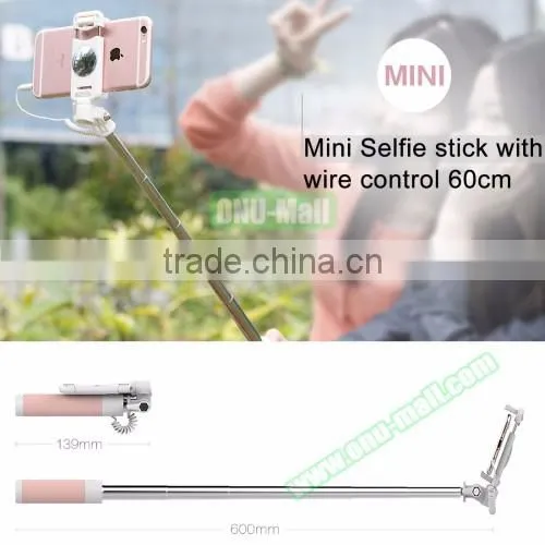 China New Innovative Product Mini Wired Selfie Stick, Pocket Selfie Stick