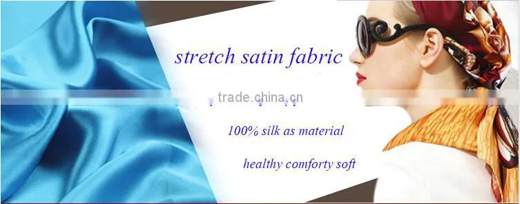 fashion custom chinese printed 100% pure silk fabric/100% silk crepe de chine fabric